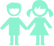 kids holding hands icon png